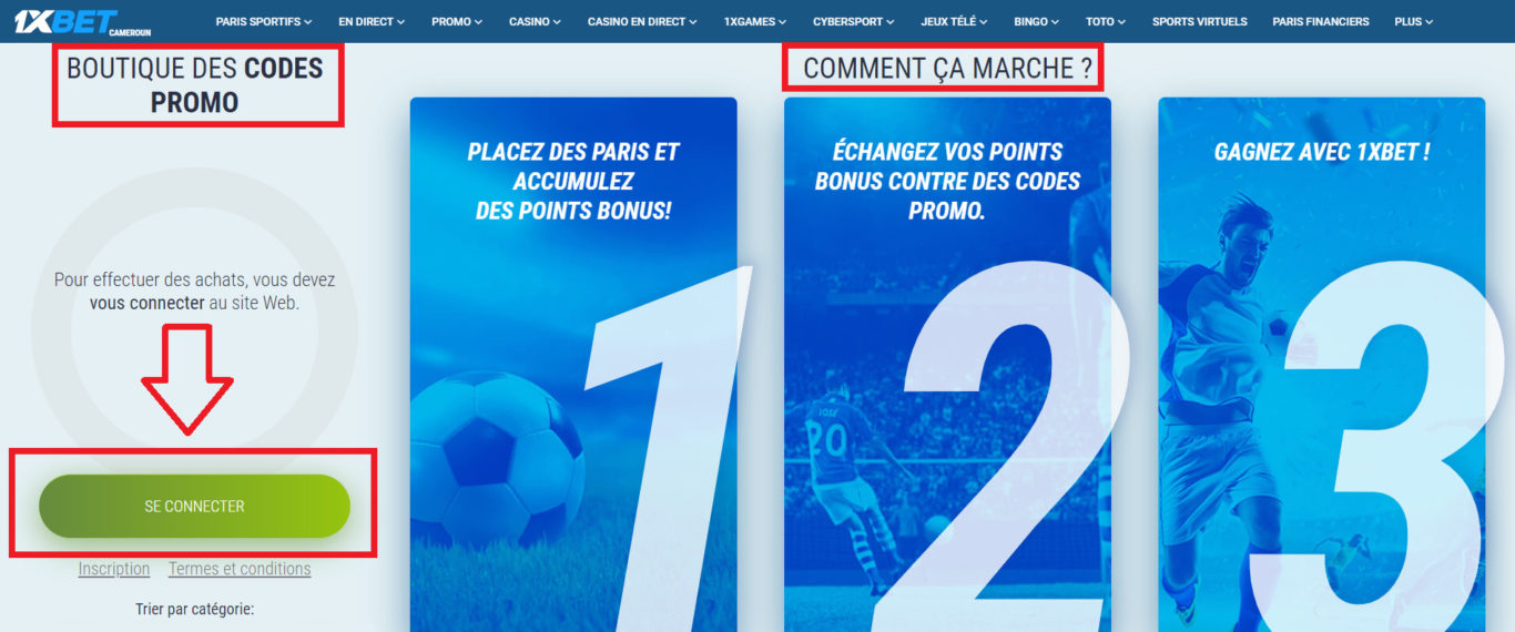 Comment fonctionne le code promo 1xBet Cameroun